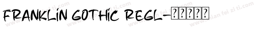 franklin gothic regl字体转换